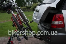 Велокрепление на фаркоп платформа AMOS 3 велосипеда